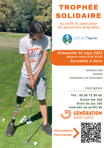 Trophée de golf solidaire à Teynac 2023