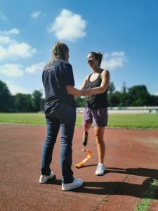 Bénéficiaire d'une prothèse sportive