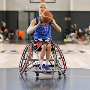 Jules, jeune talent en basket fauteuil