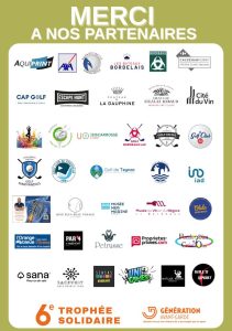 logos des partenaires du trophée de golf solidaire